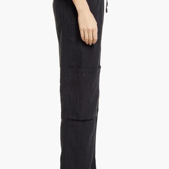 Free people feelin good linen blend utility pants XS - Picture 4 of 7